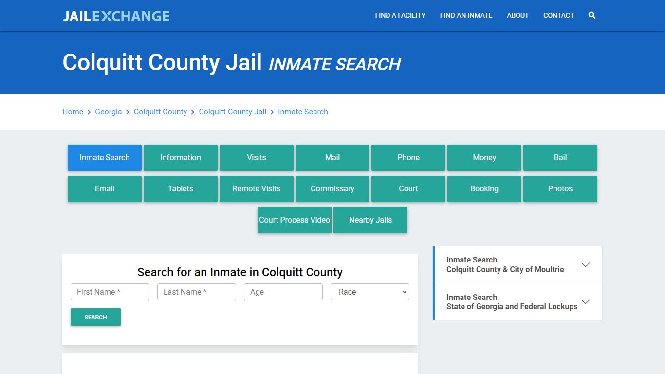 Colquitt County Jail, GA Inmate Search: Roster & Mugshots