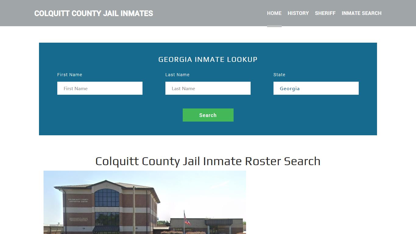 Colquitt County Jail Inmate Roster Lookup, Moultrie, GA