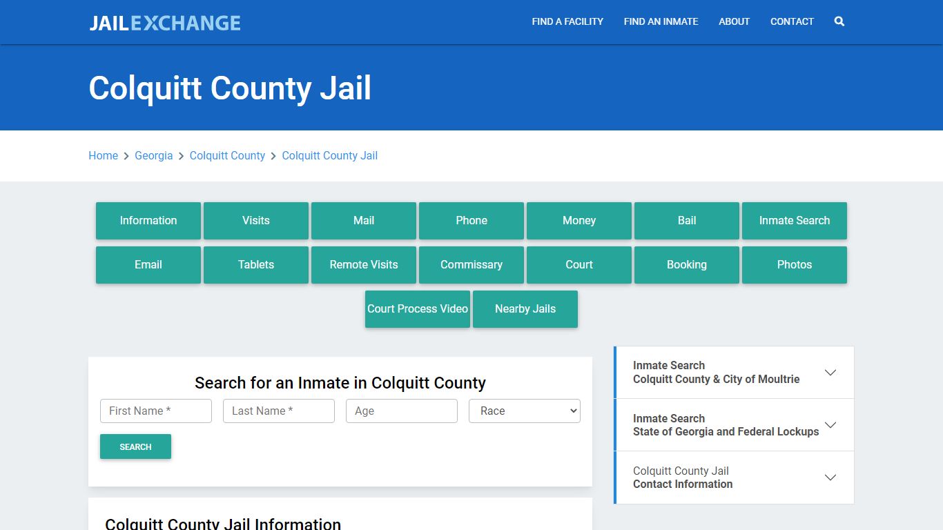 Colquitt County Jail Roster Lookup, GA, Inmate Search